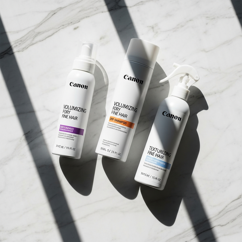 Volumizing mousse dry shampoo and texturizing spray for fine hair