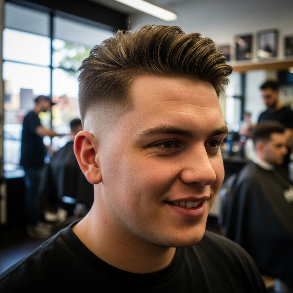 Best Fade Haircut for a Round Face — Add Structure Without Looking Flat