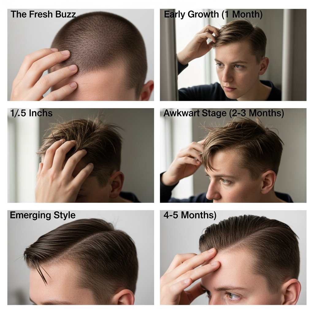 How to Grow Out a Buzz Cut — Stage by Stage Timeline
