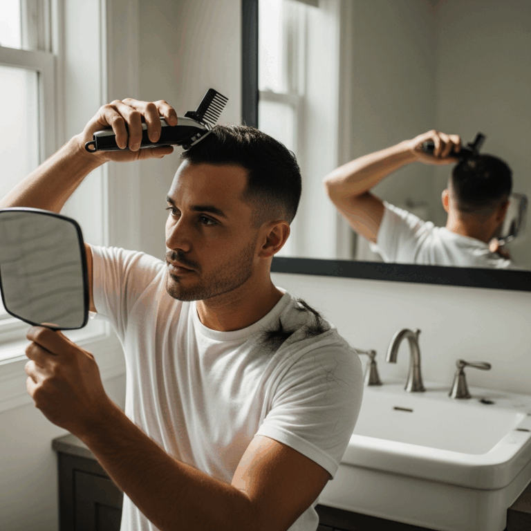 Professional photograph related to: How to Cut Your Own Hair at Home — The Clipper Guide for Men. Hi