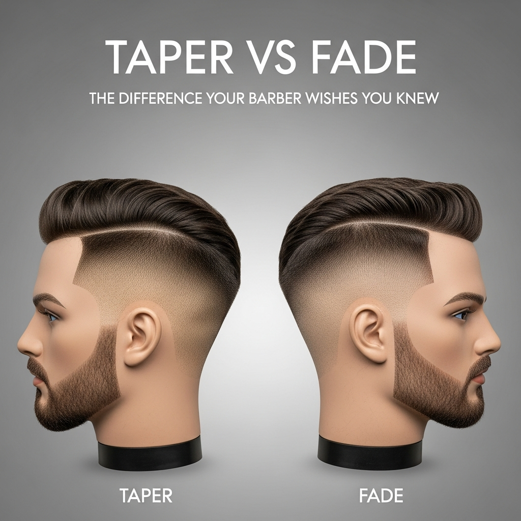 Taper vs Fade — The Difference Your Barber Wishes You Knew