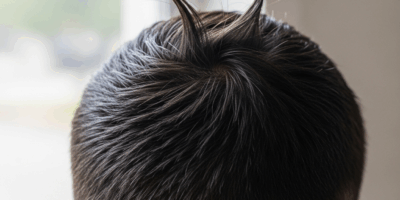 Cowlick at the Crown That Ruins Every Haircut
